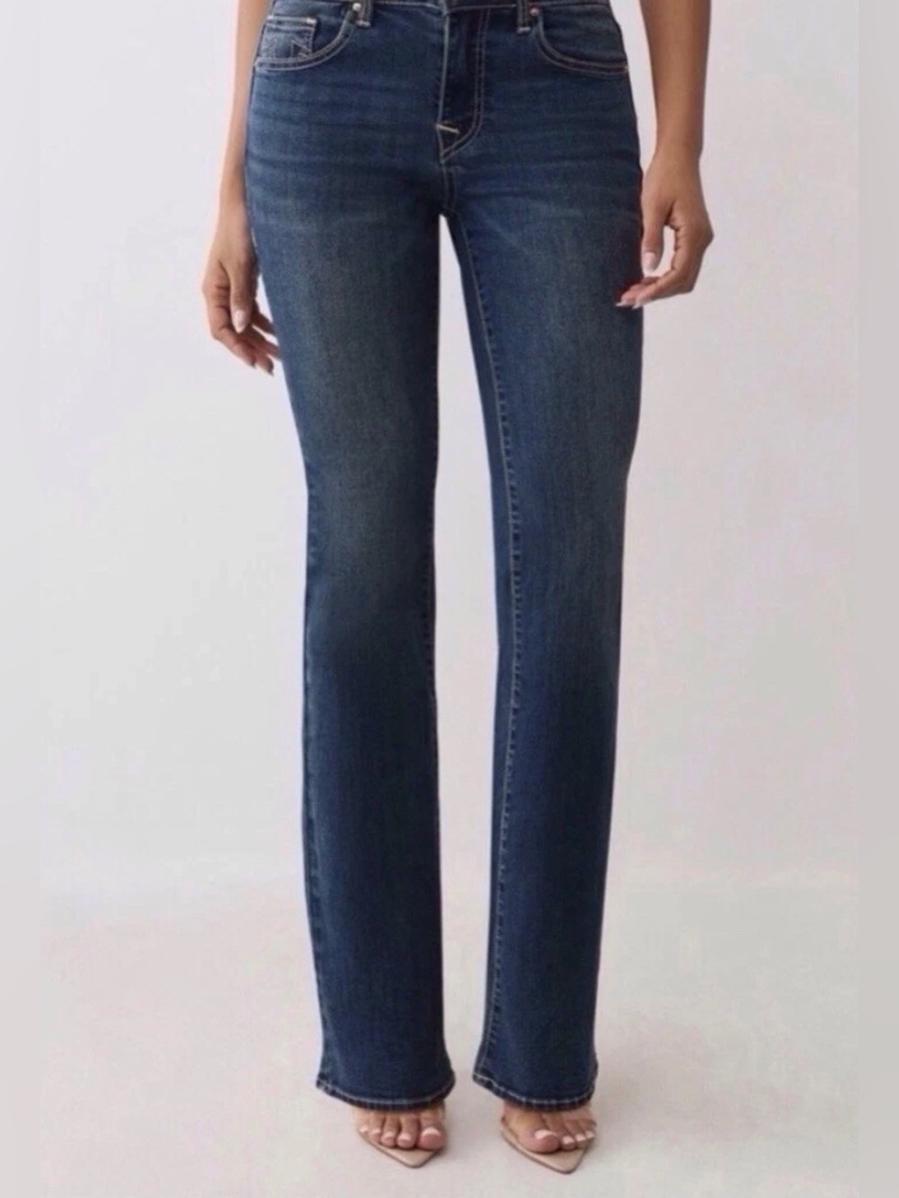 True Religion Women’s Becca  Mid-Rise Stretch Bootcut Jeans Size 30